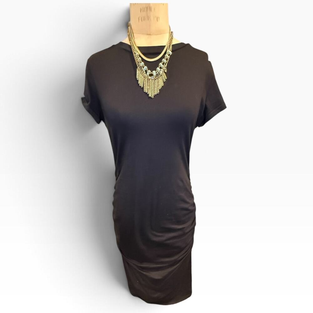 Short Sleeve Ruched Dress